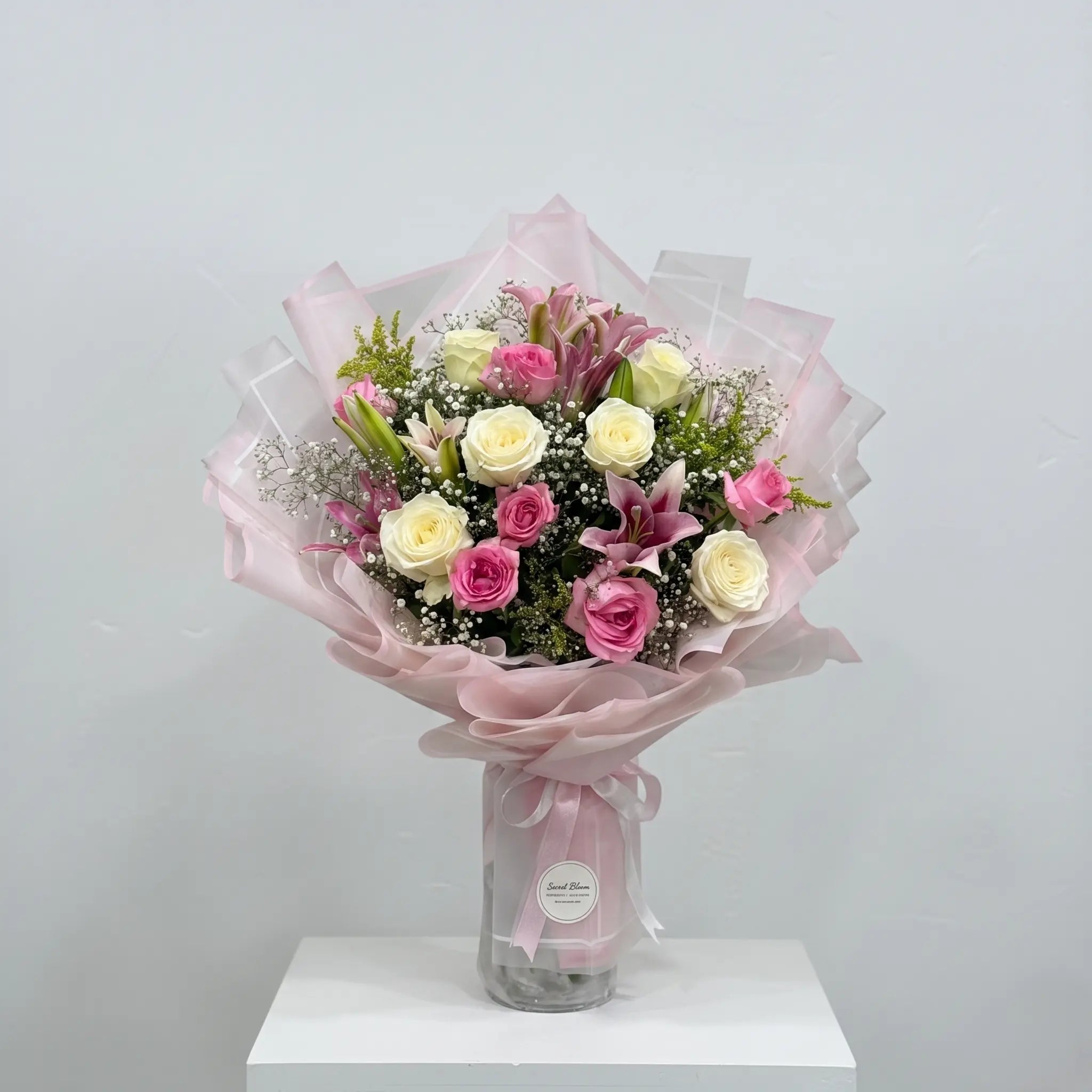 Pink Lily & Rose Elegance
