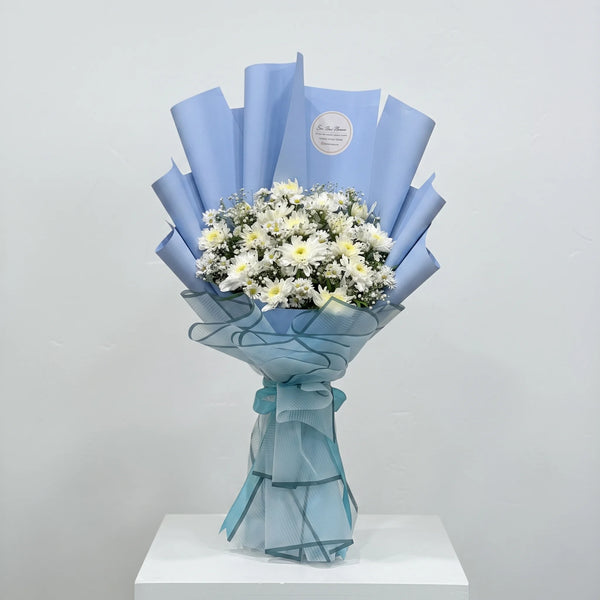 Azure Cloud White Mums