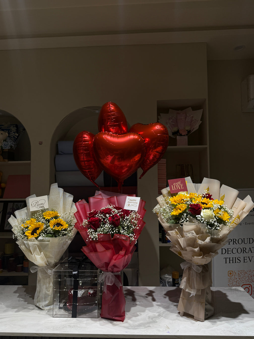 Triple Bouquet Celebration Bundle