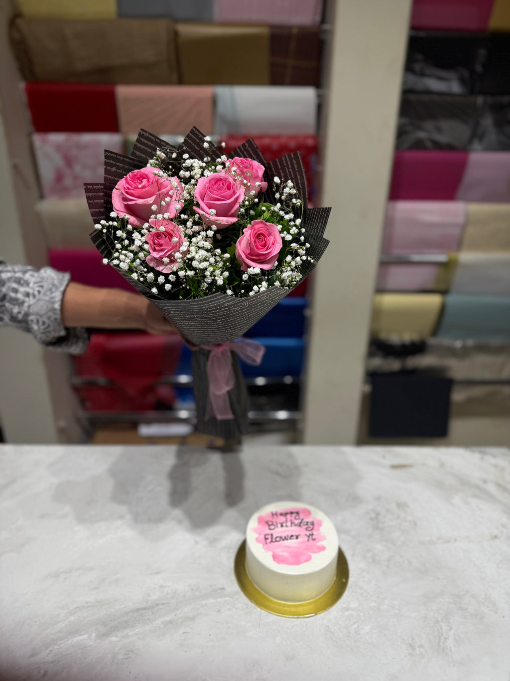 Blush Rose & Bento Cake Duo